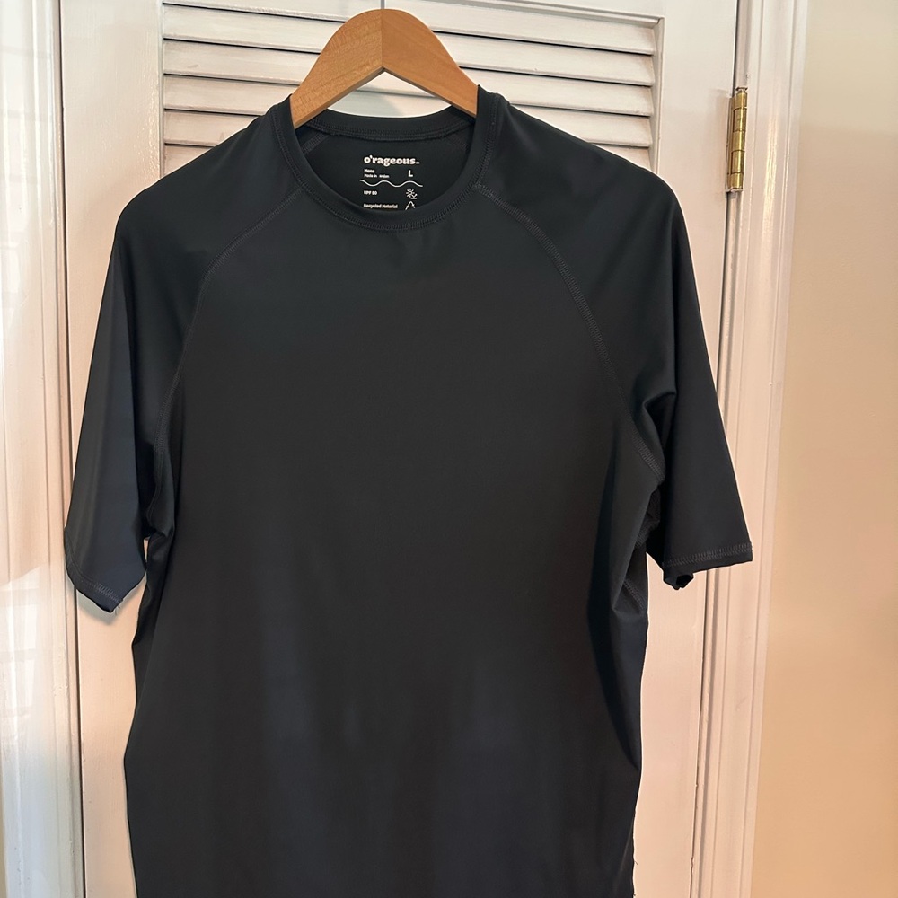 Men's Black swim shirt